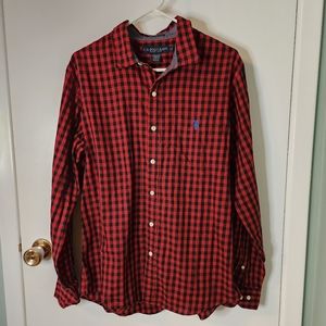 Checkered Polo Shirt cotton slim fit